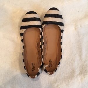 Mossimo Black and White Stripe Flats